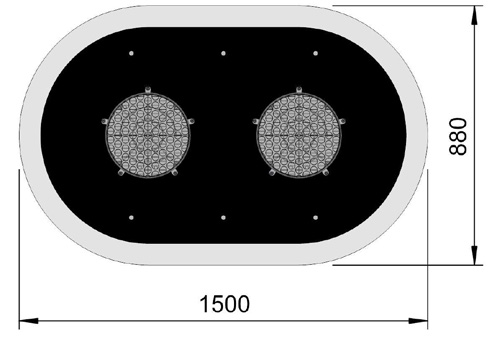 RØD VEKSELBLINK 300MM MED BAKGRUNNSSKJERM BESKRIVELSE 300mm Rødblink med bakgrunnsskjerm. Euroskilt LED lampe type SR300. Med justerbar blinkfrekvens. Med styre/overvåkingsrele i egen boks.