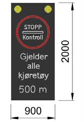 LED KONTROLL SKILT 6