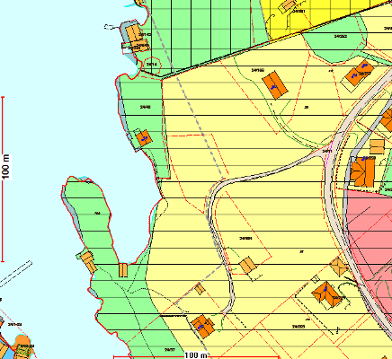 Omsøkt areal ligg i regulert område innafor det som i reguleringsplan for Bøvågen, plan id 12601973000200 er definert som