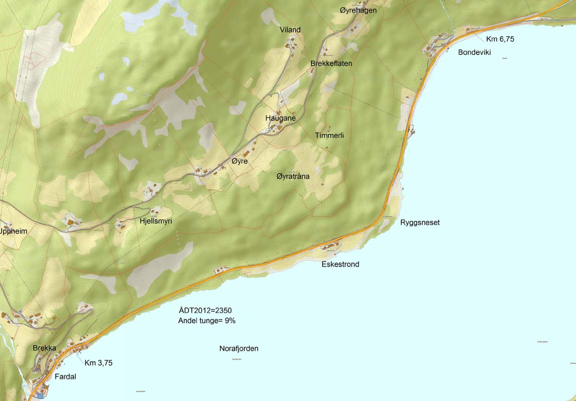 4.3.3 Kollektivtrafikk Det går i dag både lokale og eksterne bussruter mellom Leikanger og Sogndal. Rutetidene er hyppige om morgon og ettermiddag med ca. 0,5 times avganger.