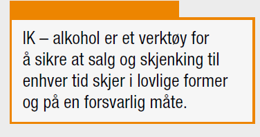 Kontroll og veiledning av IK-Alkohol Foreta kontroller av internkontrollen som egen kontroll Avtal