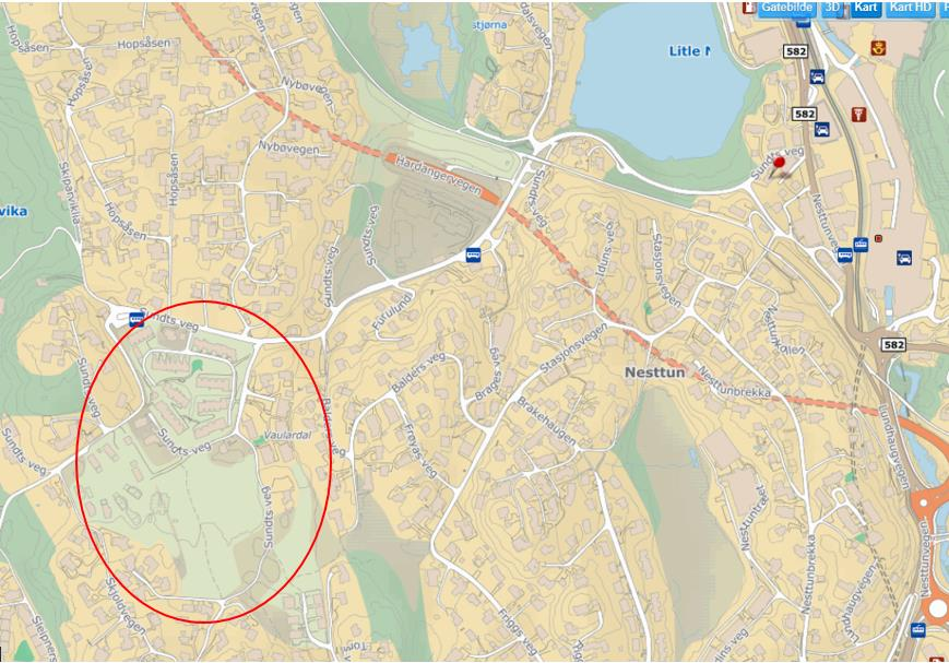 Eksempel: Utbygging Ramstad gård, Bergen kommune - Planlagt utbygging av 600 boenheter + barnehage - Gjennom utbyggingsavtale ble