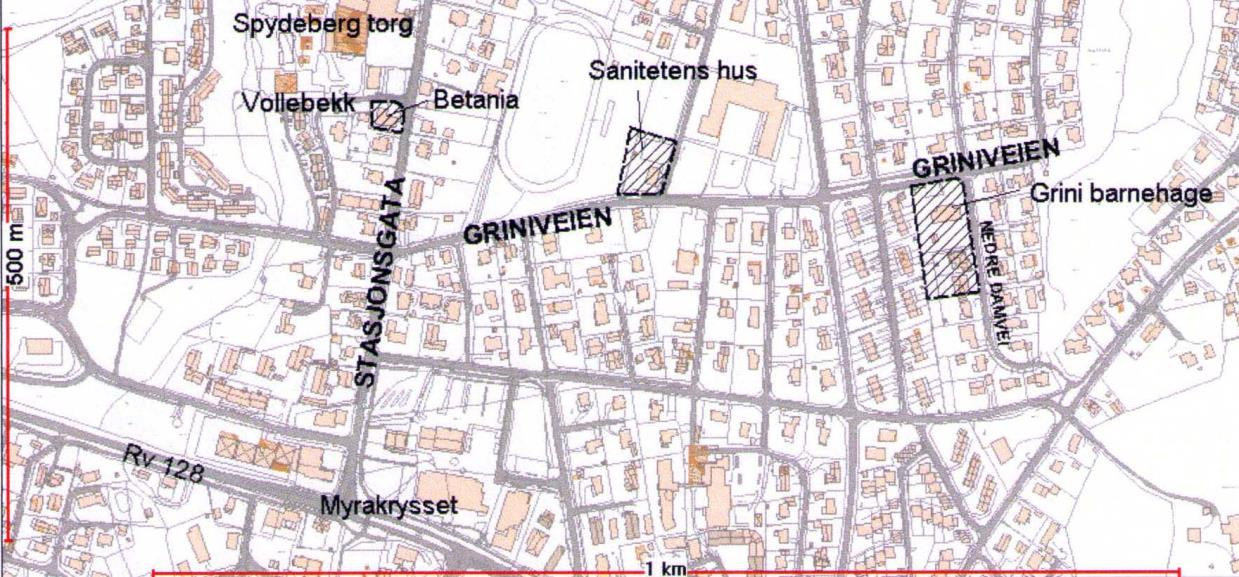 1. Bakgrunn Spydeberg kommune har vurdert tre kommunale eiendommer i sentrum av Spydeberg.