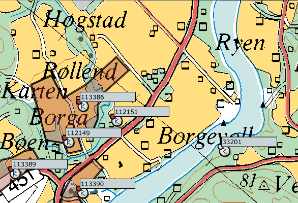 Kulturmiljø I tillegg til de bygningene som står innenfor planområdet i dag har det tidligere stått en kino som brant ned. Dette har ført til omrotede masser sør i planområdet.