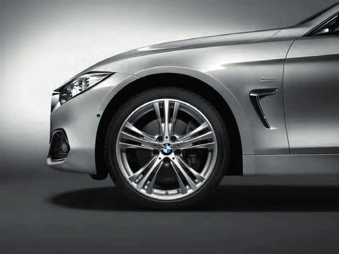 LETTMETALLFELGER Nedenfor ser du eksempler på BMW 4-seriens lettmetallfelger. Finn alle utstyrsmulighetene, og bygg din egen BMW bmw.