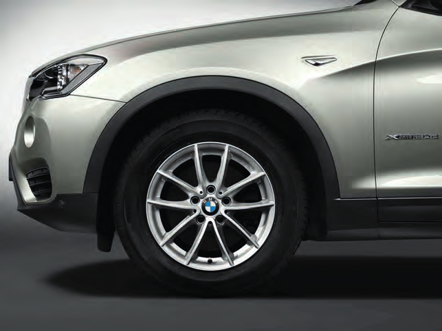 LETTMETALLFELGER Nedenfor ser du eksempler på BMW X4-modellens lettmetallfelger. Finn alle utstyrsmulighetene, og bygg din egen BMW bmw.