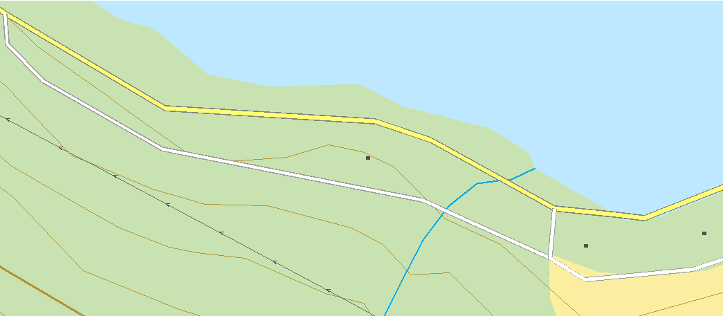 Målestokk 1:2 958 Rutenett 1km WGS84,