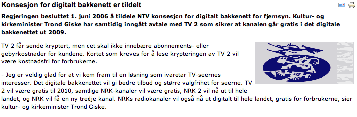 NTV fikk