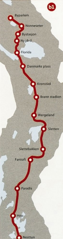 kollektivtransport, sykkel og gange