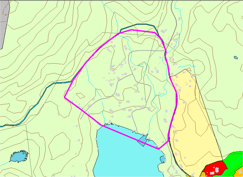 til hovedtrasè for buss er over 2 km. Omdisponering av LNF-områder til nye byggeområder vil som en hovedregel ikke bli vurdert ved denne rulleringen.