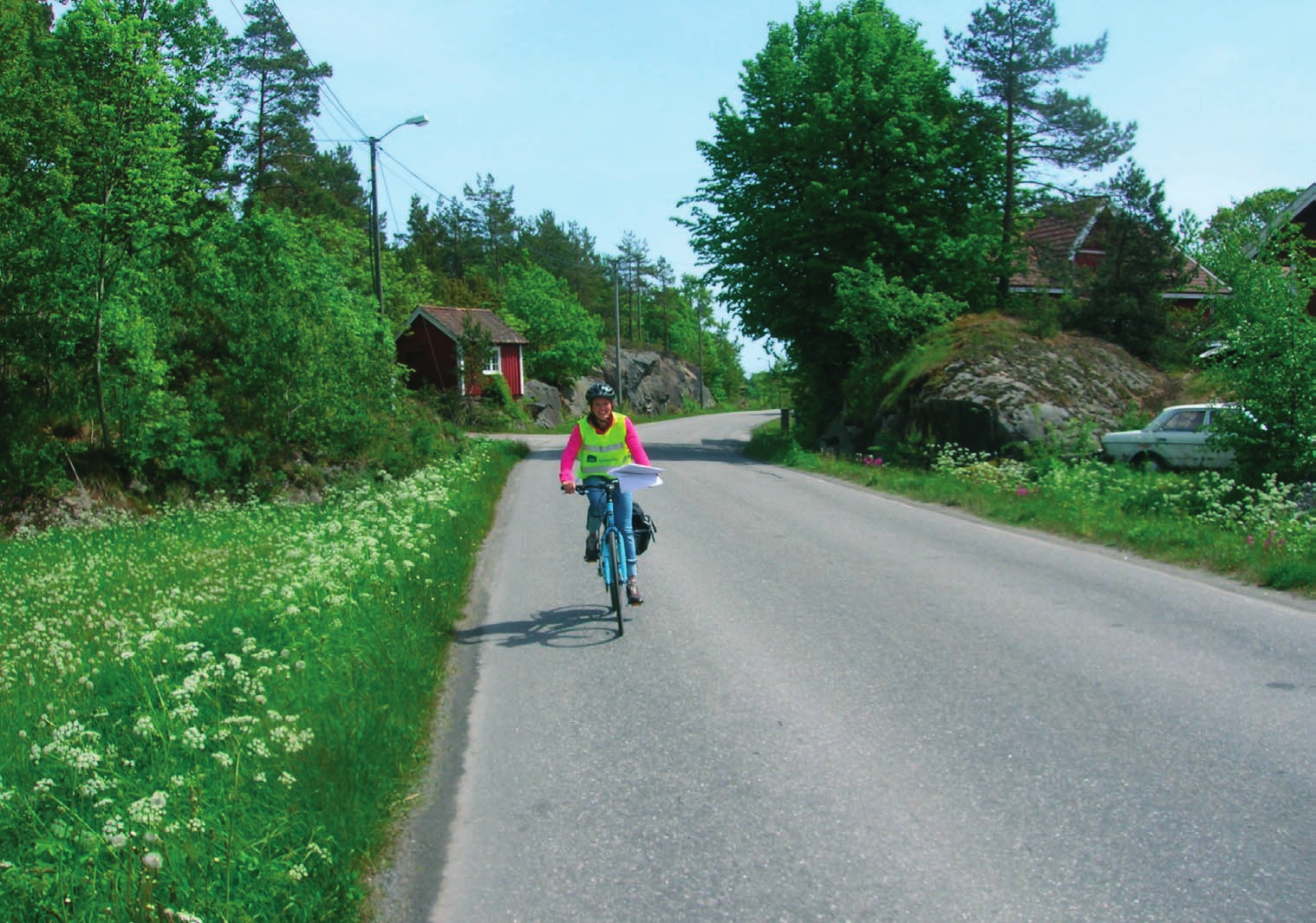 Bilde 1- Bildet er tatt på rute 3.3 Færvik - Hove. Foto: Siri Skagestein.