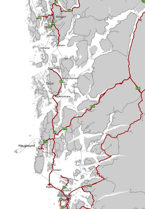 14 2 Bakgrunn 2.1 Bakgrunn for kommunedelplanen Parsellen Stord Os er ein del av E39 som går mellom Kristiansand og Trondheim.