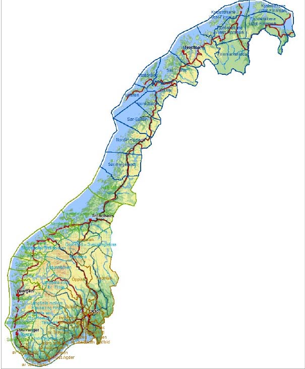 Testområder 2010/2011 Nord-Troms (NVE) Romsdalen- Trollheimen (SVV)