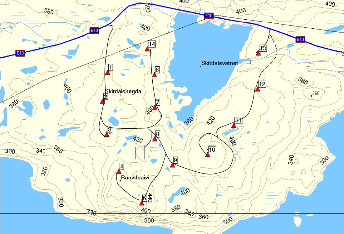 en viss grad har mulighet for å tilpasse seg de nyetablerte konstruksjonene, i motsetning til trekkende arter som bare passerer vindkraftanleggene en eller to ganger i året (Meek m.fl.