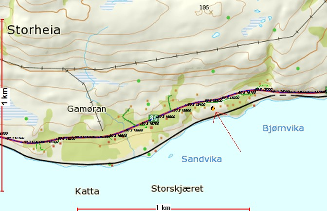 Vedtak: Med hjemmel i vegloven 29 gir Statens vegvesen dispensasjon fra byggegrense langs offentlig veg rv. 80 - for oppføring av garasje på eiendommen gnr. 114 bnr.