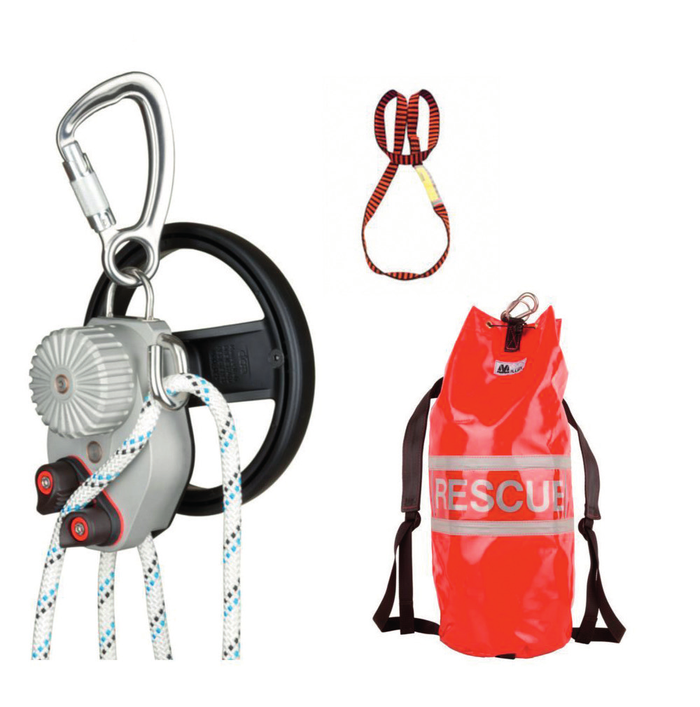 (EN 341) - AKTIV REDNING 240 MILLER SAFESCAPE ELITERESC.KIT 0-1029-350 Automatisk nedfiring (inntil 1 m/sek).