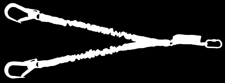 SAR falldemperline m/stor stillaskrok 0-40115-1 SAR falldemperline m/liten karabin 0-40116-1 STANDARD EN 355 MILLER DOBBEL MANYARD Lettvektsline godkjent for