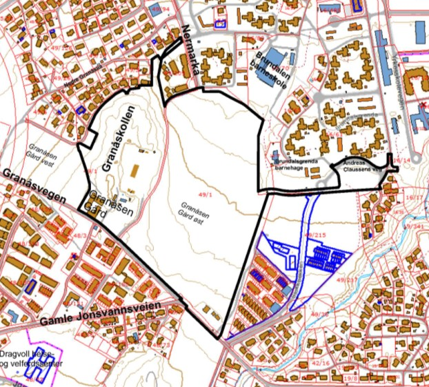 Saksframlegg Detaljregulering av Granåsen gård østre del, del av gnr/bnr 49/1, offentlig ettersyn Arkivsaksnr.