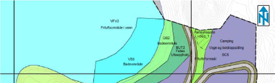 Figur 7. Faresonekart for Fareområde 1.