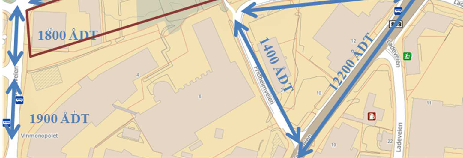 vegdatabank (NVDB) for 2014 gir 12 000 ÅDT i Jarleveien.