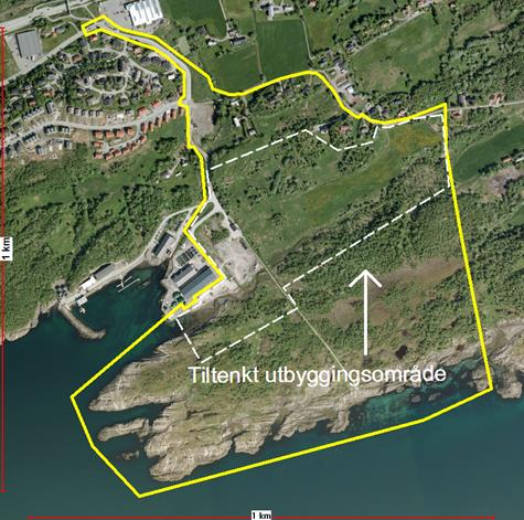 Innstrandveien Gamle Kongsvei Figur 2 Foreløpig planavgrensning med tiltenkt utbyggingsområde (Kilde: Planprogram områdereguleringsplan for Mørkvedbukta) 2 (45) repo001.