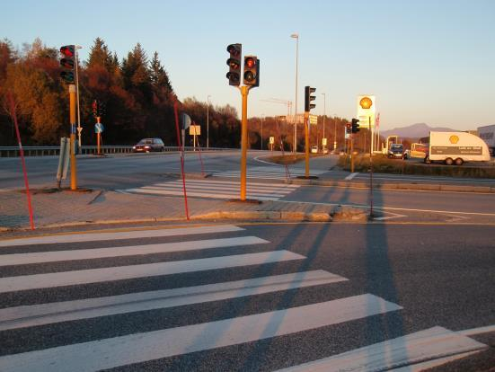 Strekningen mellom stikryssing og Mørkvedkrysset Denne strekningen har samme standard som strekningen mellom stikryssingen og Bertneskrysset.