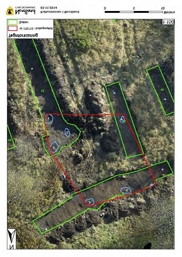 Kokegrop Id 178710-1-7. Nøyaktig målt inn ved hjelp av dronefly.