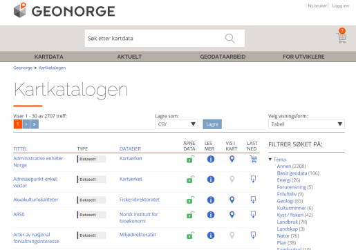 Hva er formålet med Geonorge?