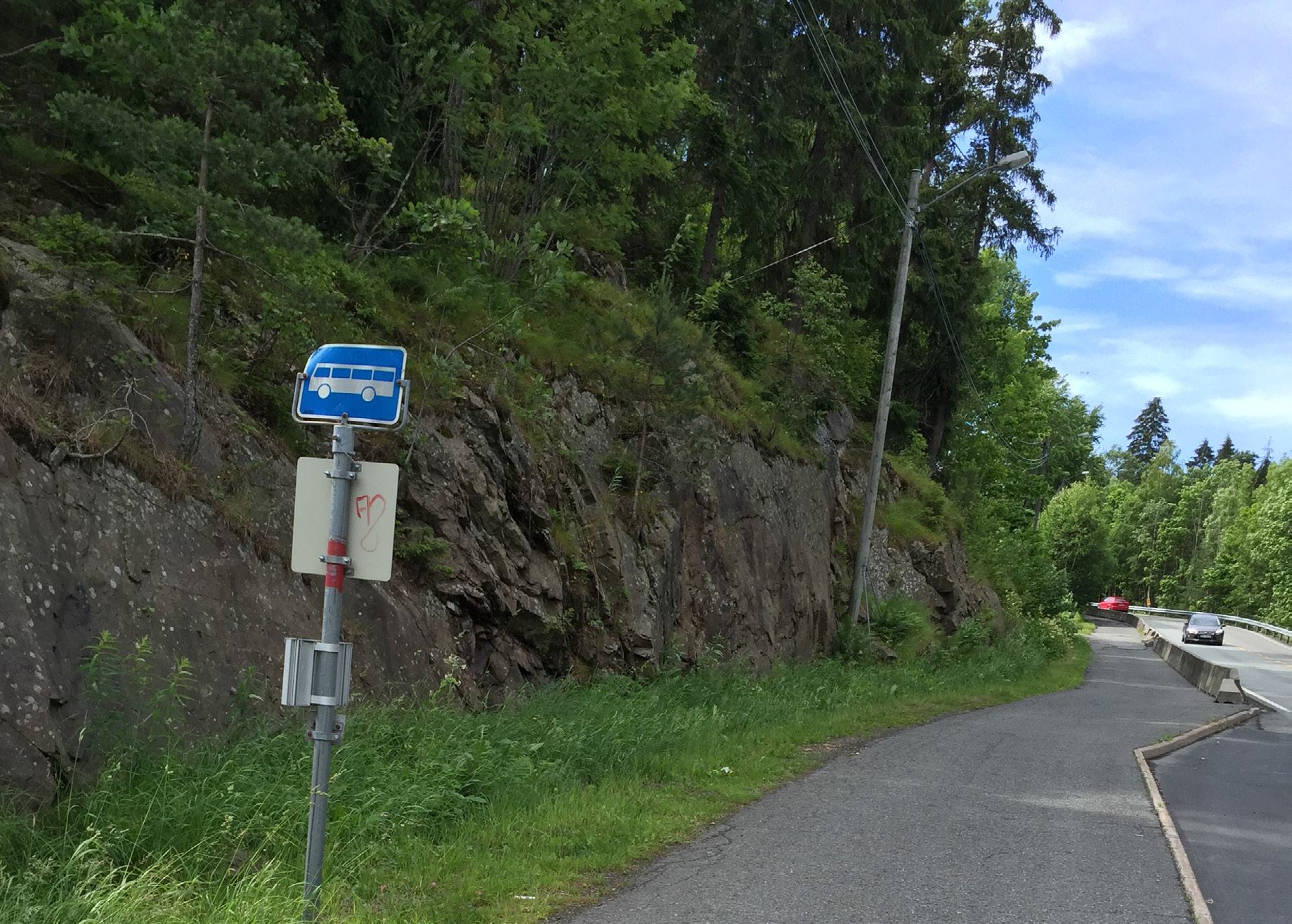 KONKURRANSEGRUNNLAG Fv11 Oppgradering av holdeplasser Bjørndalen Åroskastet Hurum og Røyken Kommune Fra profil: HP 1 km 0,6 - HP