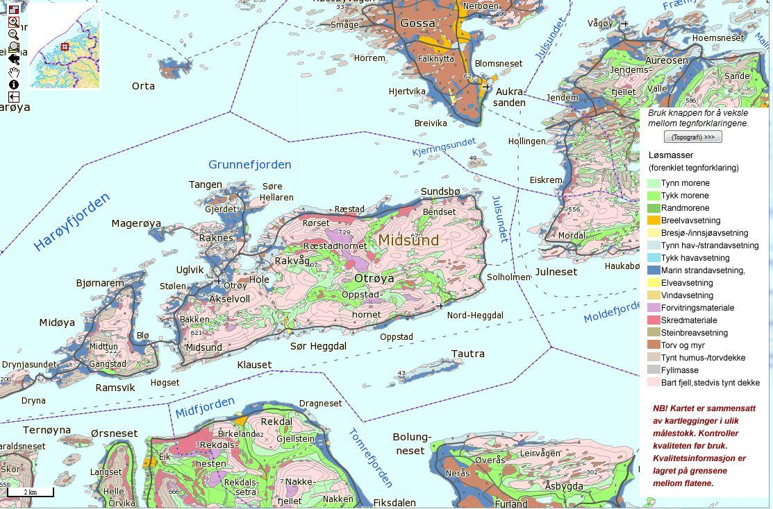 20-(37) TEMA NATURMILJØ Figur 13. NGUs løsmassekart viser løsmassene i området. Kilde: www.ngu.no. 5.