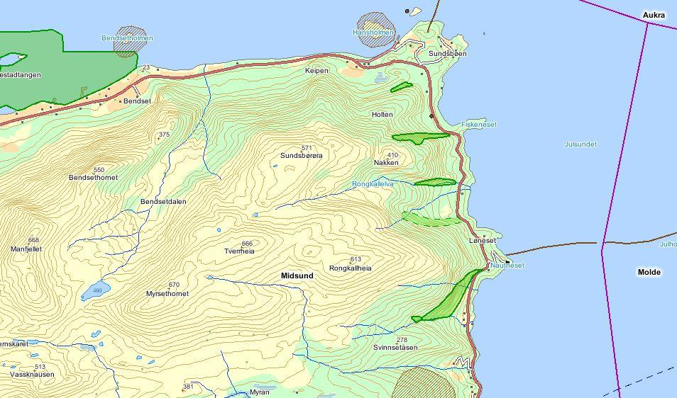 lokalitetene i Molde kommune. Figur 3.