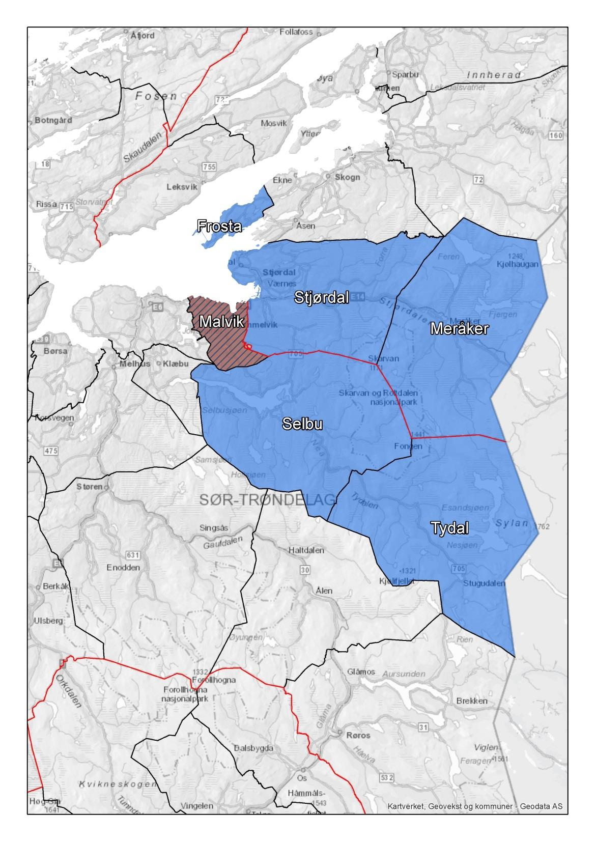 Malvik Selbu Utredning av VR kommune med intensjonsavtale tas opp igjen og sluttføres (i mars) Værnesregionen - arena for status og dørftinger Tydal Utredning av VR