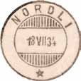 nr. 4 Registrert brukt fra 23-6-39 HLO til 13-11-39 HLO Stempel nr. 8 Type: HJ-SL Utsendt 15.11.1939 NORDLI Innsendt 02.