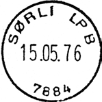 81 FH til 28.05.03 HLO Stempel nr. 7 Type: I25N Fra gravør 15.05.1976 SØRLI LP B Innsendt?