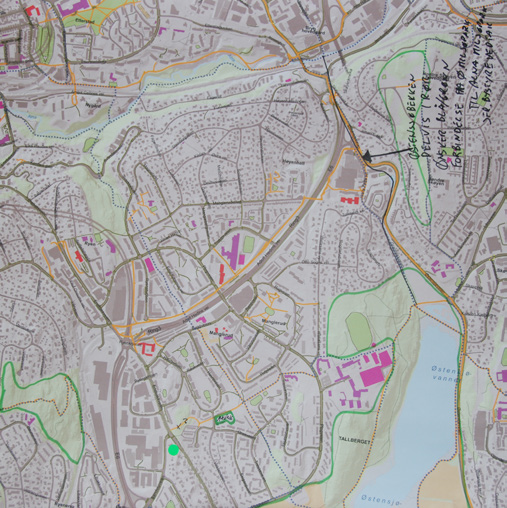 Svartdalsveien - sykkelrute hjem fra byen (0). 8 9 0 A B Nye forbindelser? Bredere gang- og sykkelveger i Ryenkrysset (A). Ny kryssing ved Manglerud kirke (B). Steder du liker eller bruker mye?