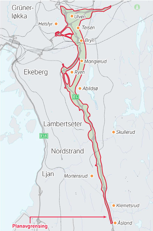 Planprogram og konsekvensutredning Planprogram for E Manglerudprosjektet I Planprogram for E Manglerudprosjektet redegjøres det for formålet med planarbeidet, planprosessen, opplegget for