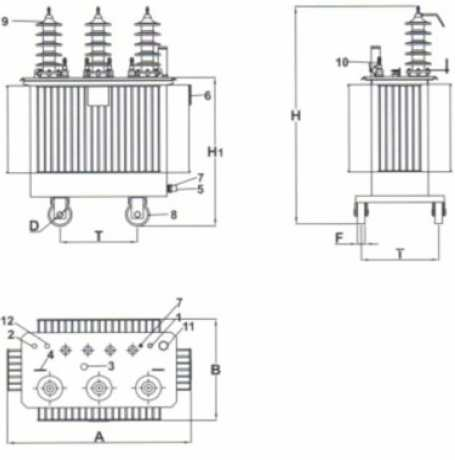 TRANSFORMATOARE MT/JT TRIFAZICE ÎN ULEI MV/LV THREE PHASE OIL IMMERSED TRANSFORMERS ERMETICE, ÎNFĂȘURĂRI MT/JT DIN CU/CU sau AL/AL HERMETICALLY SEALED TYPE, CU/CU or AL/AL INDINGS AST 20/0.