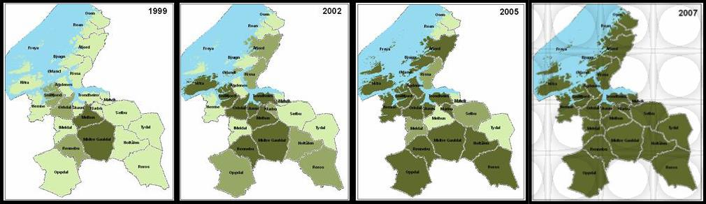 4 informasjon mot beslutningstakere i Trondheimsregionen. Videre ble det arbeidet fram et prosjekt for den videre satsingen i fylket. 2.