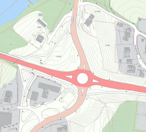 3.1 Rv. 22 x Gamle Fetvei (Kryss 1) Figur 2: Kryss 1 (Kilde: NVDB) Kryss 1 er et signalregulert kryss, hvor Gamle Fetvei møter rv. 22. Signalanlegget er kjøretøystyrt og vil prioritere hovedstrømmene når det er mye trafikk.