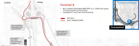 Der er også kommentert og oppsummert egenskaper som gjelder komfort (antall rundkjøringer som må passeres), og følsomhet for forsinkelser.