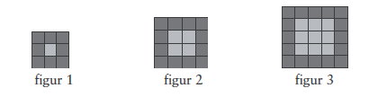c) Hvor mange lyse og mørke steinheller går det til figur n? Hvor mange heller går det totalt til figur n? (Klarer du å lage en generell formel?) d) Lag ett lignende problem og løs det.
