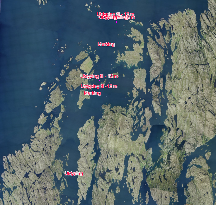 * Redusert reisetid/ distanse. Eksisterende forhold: Grunnene ligger ut mot hovedleden i Ytre Steinsund og representerer her en sikkerhetsrisiko med tanke på potensielle grunnstøtinger.