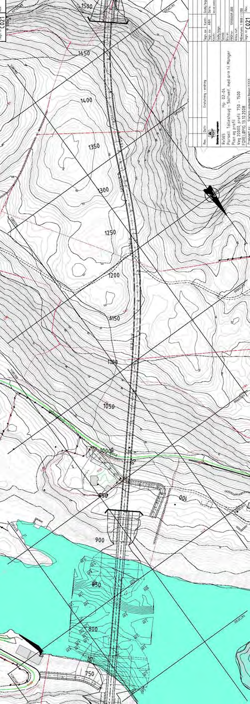 TILTAKET Inngrepets karakter Kartkode: RV 565 C021 Veianlegget: Parsell med bro og tunnel.