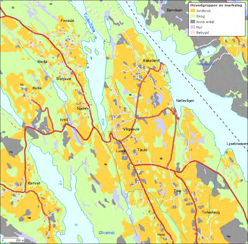 LOKALISERING OG NATURGRUNNLAG 2.5 Hovednaturtyper i plan- og influensområdet Veianlegg har i økologisk sammenheng den egenskapen at inngrepet medfører barrierer i landskapet, stor eller liten.