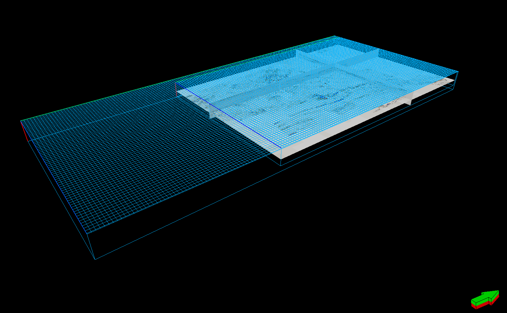 Kapittel 3 Data og metoder Fig. 3.2b: Opprinnelig 3D-kube. I tillegg til 3D kuben er det også brukt en del topas linjer i oppgaven.