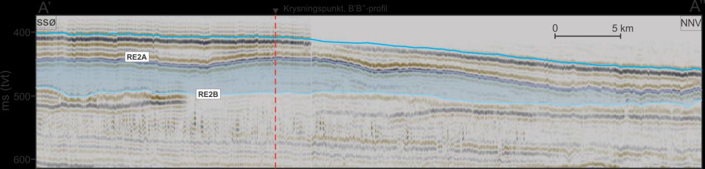 Kapittel 4 Resultater Underenhet E2ii Underenhet E2ii er av relativt liten utbredelse og er avgrenset til et område helt i det sørøstlige hjørnet av 3D-blokken (Fig. 4.13b).