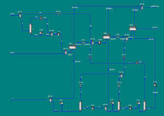 Illustrasjon av 3-fase separator. Tabell 4: Prosentvis avvik fra reelle strømmer Væskefase [%] Gassfase [%] Vannfase [%] 1.