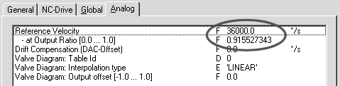 6 inc/omdreining) =,8789625 /inc 61461AXX 7.4.1 Hastighetsmodus hastighetsmodus velges som drivenhet (under Axis x_drive) Drive connected to KLXXX.