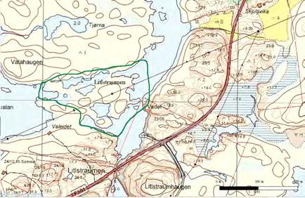 52 Melandsjø: Litlstrauman UTM: EUREF89 32VMR, Ø: 827, N: 542 Naturtype: Strandeng og strandsump G05 Utforming: Verdi: Viktig B Vernestatus: Ingen vernestatus Trusler: Forurensing & Nedbygging