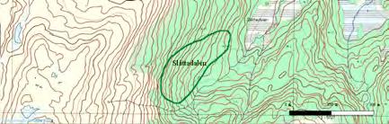 Dette er en ganske åpen dal vendt mot nordøst. Mye av terrenget er fattig, men deler av den øst- til sørøstvendte lia innerst har tydeligere rikere forhold, og helst noe bedre berggrunn.